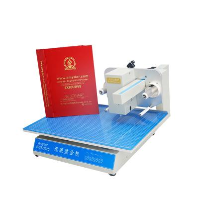 China Sationery Logo Digital Hot Foil Printer Digital Foil Printing Machine Amd8025 On PVC Leather Paper for sale