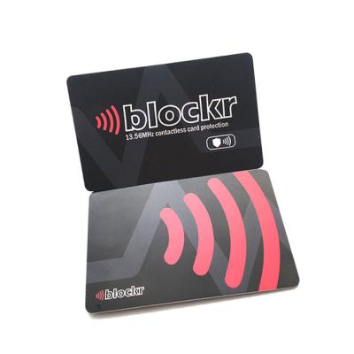 China OEM Wholesale Waterproof/Waterproof Active Blocking E-Field RFID Blocking Card for sale