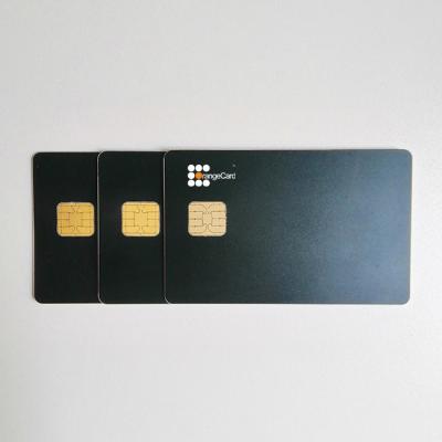 China NFC/RFID Dual Interface Metal Smart Card Credit Card with JAVA Chip JCOP 40K 80k Memory Card for sale