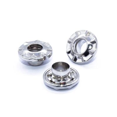 China Quality Nickel Free Guaranteed Single Round Eyelet Plating Metal Button Grommet for sale