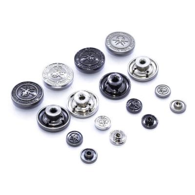 China Widely Used Special Design Garment Accessories Metal Snap Buttons Nickel Free For Clothes for sale