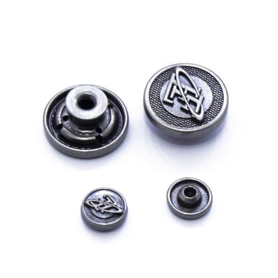 China New Type Nickel Free Stocked Customized Plating Metal Garment Button for sale