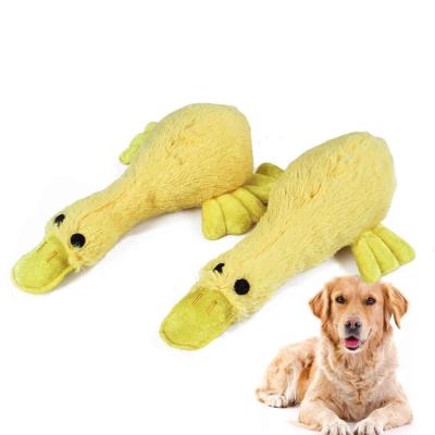 China Amazon Best Seller Duck Skin Plush Stuffed Toys Sustainable Pets Chew Soft Plush Toys For Small Medium Dogs for sale