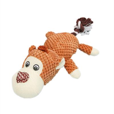 China Amazon Dog Squeaky Plush Toy Durable Chew Toy For Breed Viable Hot Selling Medium Dogs Small Large for sale