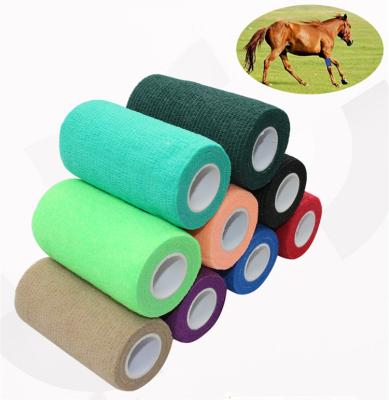 China Free Sample Medical Care Pet Therapy Elastic Bandage Wrap Tape 4.5m Self Adhesive Sports Wrap Tape For Knee Pet Tape for sale