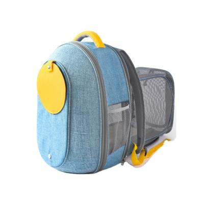 China New Pet Backpack Expandable Pet Backpack Cat And Dog Portable Breathable Outdoor Bag for sale