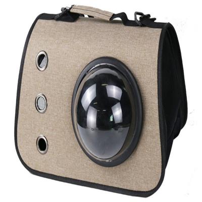 China Factory Direct Selling Breathable Pet Bag Portable Foldable Cat And Dog Handbag Outdoor Pet Space Capsule Bag for sale