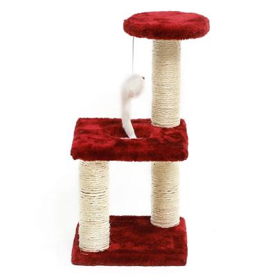 China Viable Wooden Interactive Toys Kitten Climbing Frame from Cat Toy Climbing Furniture Cat Scratching for sale