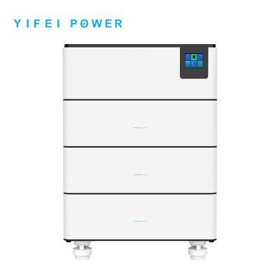 China Plug and Play Stacked Solar Power System 5kwh 10kwh 15kwh 20kwh Lifepo4 Battery 400Ah for sale