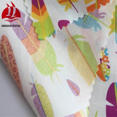 China Stretch Printed Fabric Cotton Spandex Poplin Printed Fabric For Dress for sale