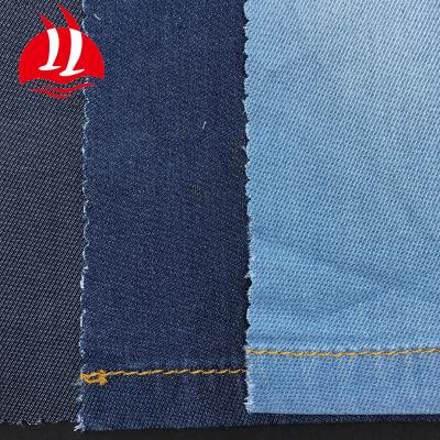 China Denim Fabric Plain 5oz Indigo Soft Rolls for sale