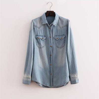 China Anti-Static Running High Quality 100% Cotton Denim Fabric For Shirts for sale