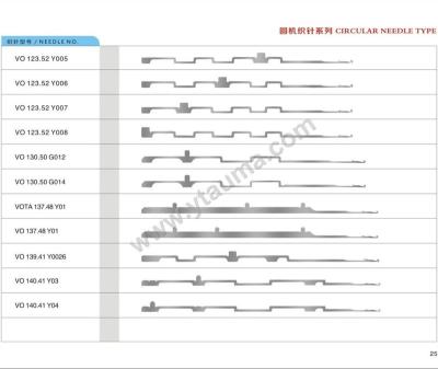 China Circular Knitting Machinery Circular Knitting Machine Spare Parts Needle Vo 123.52 for sale