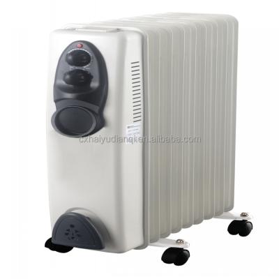 China Household CIXI HAIYU Radiator Oil Filled Oil Heater HY-A1 160*600mm With Timer With Fan for sale