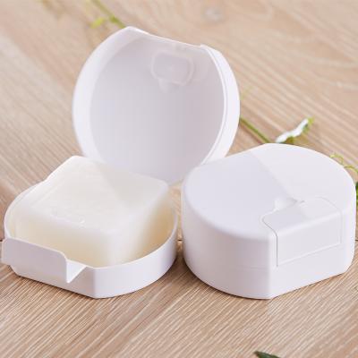 China Convenient Portable Plastic Single Face Household Soap Box Travel Soap Wash Box Storage Box With Cover Contract for sale