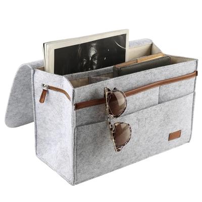 China High Quality Felt Bedside Storage Organizer Bag Felt Storage Hanging Bag Viable for sale