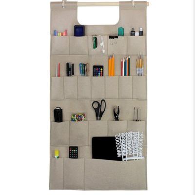 China Factory Viable Wholesale Cheap Felt Storage Bag Hanging Wall Felt Storage Organizer Hanging Bag for sale