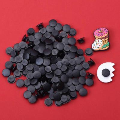 China Drag Charm 1.2mm Black Croc Back For Sale Clear Croc Back Button Croc Bit For Charms for sale