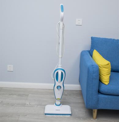 China High Quality Multi-Function 1500W Hotel Water Tank Pluggable Household Cleaner 10 In 1 Electric Steam Mop for sale