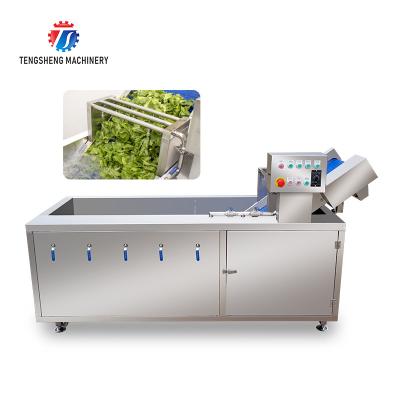 China 380V Integrating Spinach Washing Machine , Blasting Isolating Potato Cleaning Machine for sale