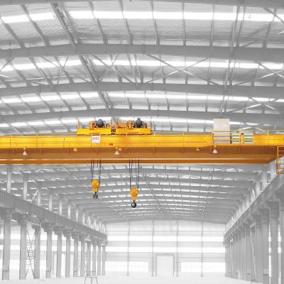 China Crane QD Heavy Duty Rail Bridge Type Lifting Double Girder 125T Crane Manufactory Overhead Heavy for sale