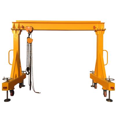 China Crane Hot Selling 10T Gantry Small Simple Structure Manual Gantry Crane Price On Port for sale