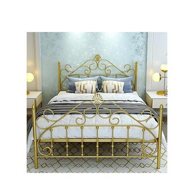 China Modern Metal Home School Apartment Attic Bedroom Dormitory Student Iron Steel Frame Metal Beds for sale