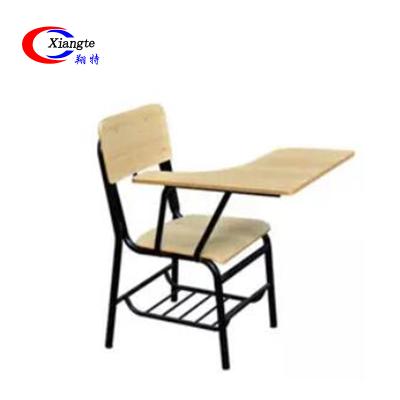 China School Classroom Folding Tablet Chair School Hard/Strong Chair with Notepad and Writing Board for sale