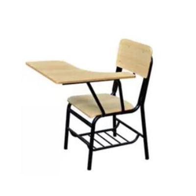 China Trianing Meeting Price Best Wood Folding Reading School Study Student Chair With Writing Pad for sale