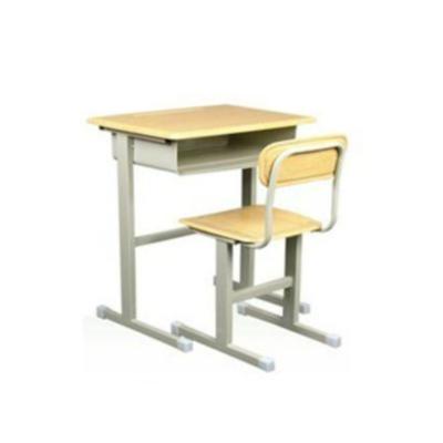 China Contemporary High Quality Simple Classroom Study School Metal Contract Single Student Desk And Chairs for sale