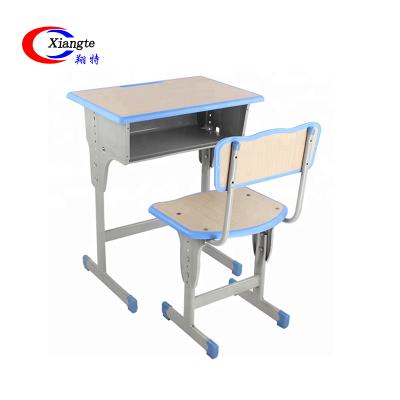 China Durable and strong. School Classroom Furniture Single Seat Unit Student Desk and Chair Set for sale