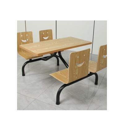 China Wholesale Steel Wood Dining Table Set (Other) Adjustable Cheap Canteen Furniture And Chairs Dining Table for sale