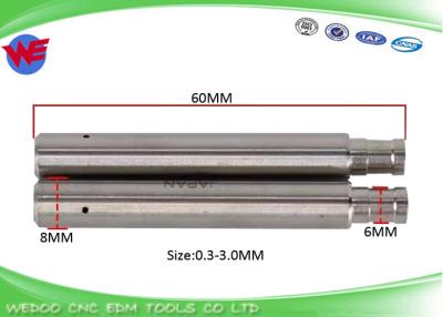 중국 스테인리스 세라믹 파이프 가이드 Z140 EDM 드릴 머신 8 * 6 * 60mmL 0.1mm-3.2mm 판매용