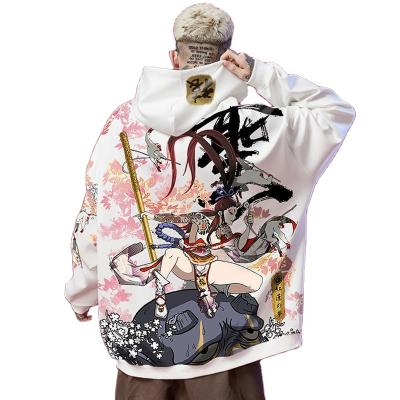 China Anti-pilling Japanese style harajuku streetwear man hip hop loose plus size clothing punk booty couples unisex hoodies for sale