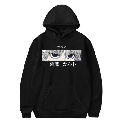 China Streetwear Anti-pilling Men's Casual Sweatshirt Devil Eyes Dark Punk Print Anime Hoodies Harajuku Unisex Tops for sale