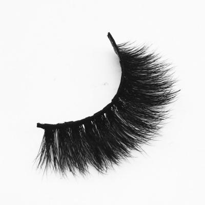 China Long Short 15mm Mink Fur Lashes Wispy Fluffy 3d Mink Eyelashes Private Label Wholesale Lash Feather Vendors for sale