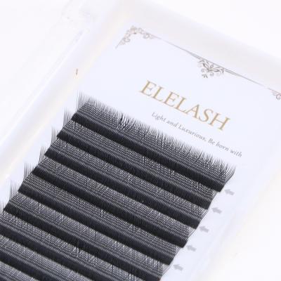 China 2022 Fashion Long Natural OEM Synthetic Fiber Material Lashes 8-14mm Handmade Faux 3d Fiber Eyelashes for sale