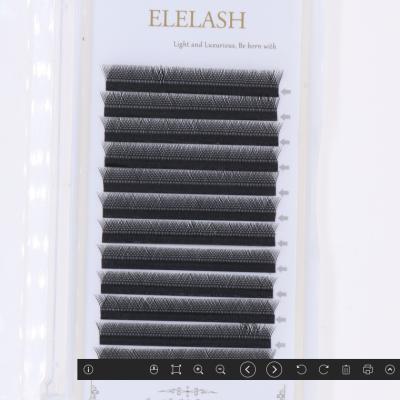 China Silk Matte Black Volume Fluffy Eyelash Long Natural Fiber Eyelash Extension Supplies Different for sale