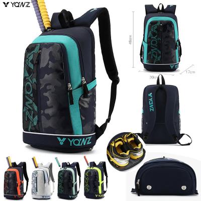 China camping & MJLTD Multifunctional Badminton Bag Tennis Backpack YQWZ Series Rise Bag With Separate Shoe Compartment BAG608 Backpack for sale