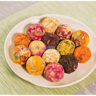 China 100% Flower Tea Private Label Wholesale Herbal Womb Hand Made Organic Blooming Handmade Package Dried Flower Tea Flower Blossom Blooming Tea Ball for sale