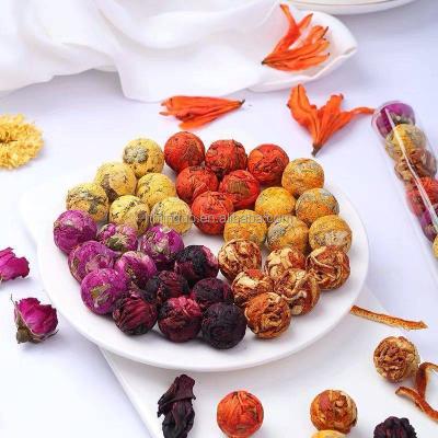 China 100% Hand Made Organic Flower Tea Flower Tea Detox Antioxidant Digestion Flower Herbal Tea Ball for sale