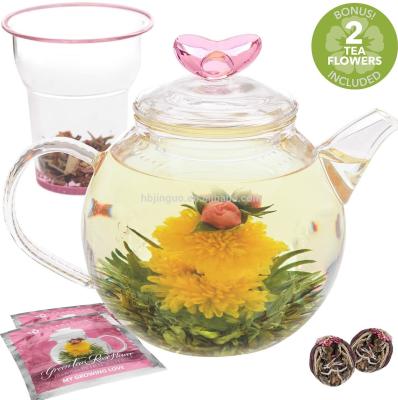 China 100% Hand Made Organic Flower Tea Flower Tea Ball Hot Popular Handmade Detox Detox Dried Flower Tea Artistic Health Product For Women Beauty for sale