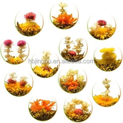 China Handmade 20 Kinds Detox Flower Scented Flower Handmade Organic Blooming Artistic Tea Ball Customized Fruit Flavor OEM for sale