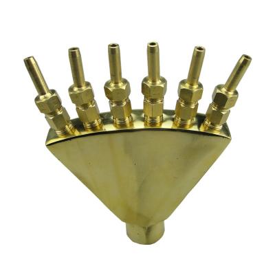 China Contemporary Adjustable Brass Garden Water Fountain Spout Square Pond Pool Spray Sprinkler for sale