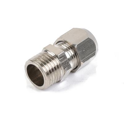 China Joining Pipe Lines High Standard Compression x Chrome Plated Male Reducer Adapter Pipe Fitting for sale