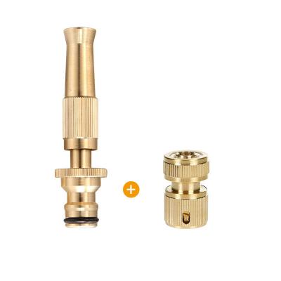 China Variable Flow Control Brass Adjustable High Pressure Spray Gun Twist Garden Water Hose Main Nozzle For Car Wash for sale