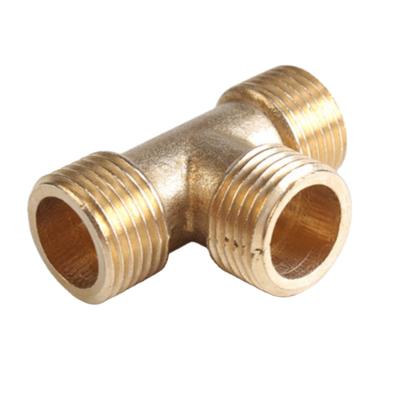 China Joining Pipe Lines Wholesale High Quality 3 Way Equal And Reduced Brass Tee Pumbing Fitting for sale