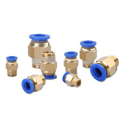 China High Quality Black And Blue Hotels Plastic Air One Touch Fitting Hose Fitting Pneumatic Connector for sale