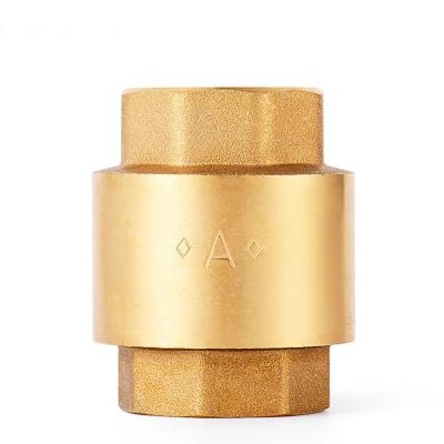 China 1 Inch General Product Hot Vertical Pressure Brass Check Valve For Water for sale