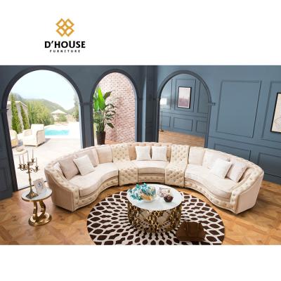 China European Style Extended Around Corner Sectional Sofa Furniture Designer Fabrics Manufacturer Sofa Set Furniture Living Room for sale